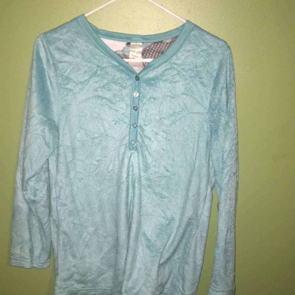 Light Blue Pajama Top (Soft & Perfect For Winter)